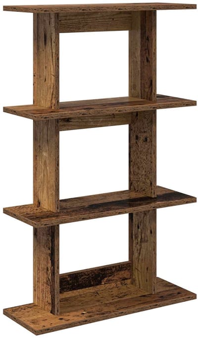 vidaXL - Wandplank - Muurmontage - Oud - hout - 56 - x - 20 - x - 90 - cm - Bewerkt - hout