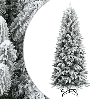 vidaXL - Kerstbomen - Warmwit - PVC - en - Plastic - en - Staal - en - PE