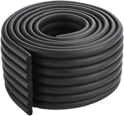 Hoekbeschermer voor Kinderen, 2m Veiligheidsbumper voor Meubels, DIY Hoekbescherming en Kindveiligheid (Zwart)
