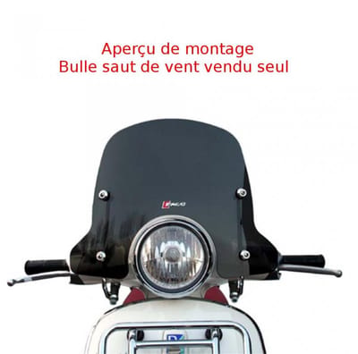 Bulle saut de vent Faco pour scooter Piaggio 50 Vespa Primavera 2T 2013 à 2017