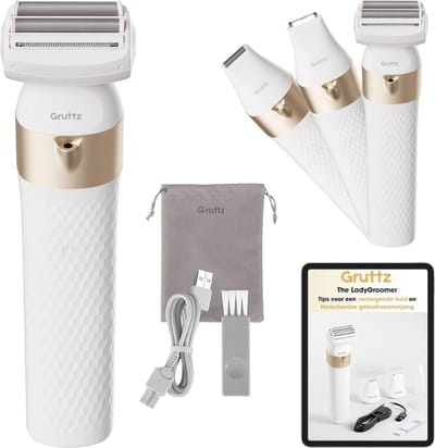 3 in 1 Dames Ladyshave - Scheerapparaat met Reistas en Trimmer voor Vrouwen