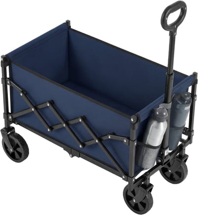 SONGMICS - Bolderkar - Bolderkar Opvouwbaar - Handige Handgreep - 4 Versterkte Wielen - Tot 180 kg Draagvermogen