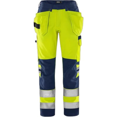 Hoog zichtbaarheid werkbroek klasse 2 dames Fristads 2671 GPLU