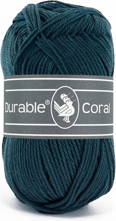 Durable Coral - 375 petrol - Gemerceriseerd Katoen Garen