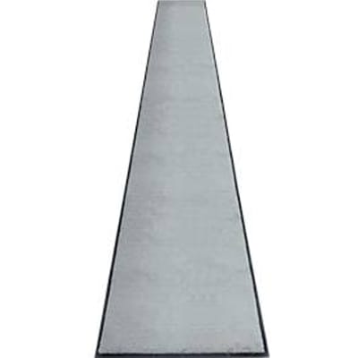 Vuilvangmat miltex Eazycare Style, hoekig, antistatisch, UV-bestendig, afwasbaar, high twist nylon & niltril rubber, 850 x 3000 mm, verkeersgrijs