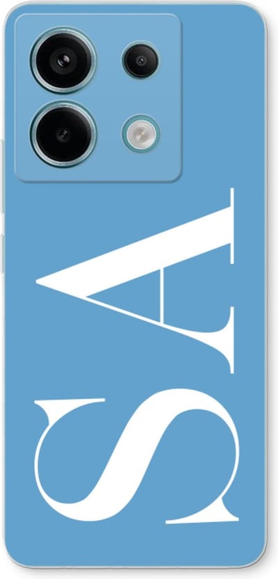 Gepersonaliseerd - Case Company® - Hoesje geschikt voor Xiaomi Poco X6 hoesje - Monogram N°2 - Soft Cover Telefoonhoesje - Bescherming aan alle Kanten en Schermrand