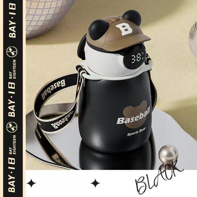 Tasse Isolée pour Enfants au Joli Design  Gourde à Paille  Tasse à Eau Spéciale pour Filles et Garçons  Écoliers du Primaire Allant à l'École 8.8*8.8*17
