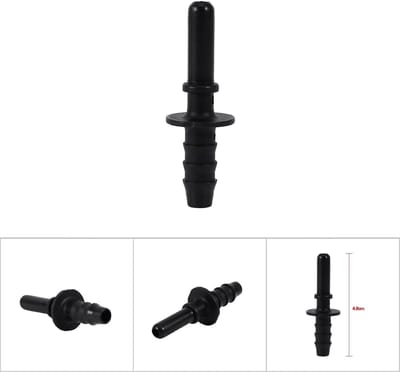 Dailygoods- Brandstofleiding Snelkoppeling - Nylon Elleboog - Gereedschapsloze Slangkoppeling - Optimale Dichtheid - Voor Motorfietsen - Max. Tegendruk 500 KPa