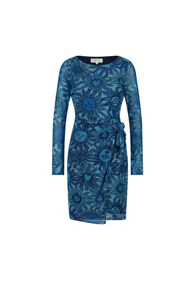 Fabienne Chapot Lilo Short Dress Blue Lilly/azure Blu Maat: XS | Mini Jurken Outlet | Dames | Blauw