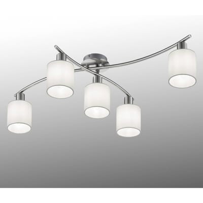TRIO GARDA - Plafondlamp - Nikkel mat - excl. 5x E14 4,9W - Draaibaar