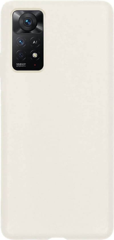 Hoes - Geschikt voor Xiaomi Redmi Note 11 - Sterk & Shockproof - Hoesje Cover - Siliconen Case - Wit