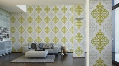 Groen retro barok behang 95614-4