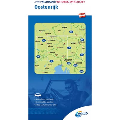 Anwb*wegenkaart Oostenrijk/Zwitserland 1. Oostenrijk - Anwb Wegenkaart