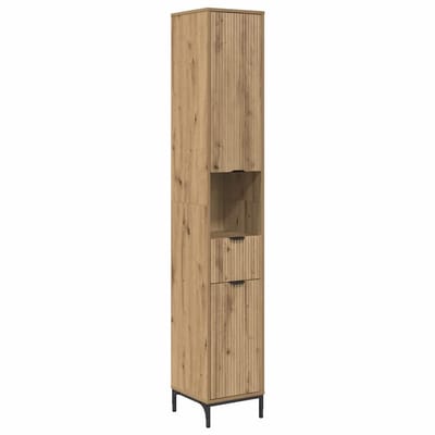 vidaXL - Badkamerkast - Artisan - Eiken - 31,5 - x - 33 - x - 190 - cm