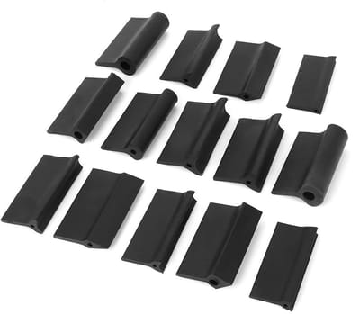 Dailygoods- Polijstpad 14-delig - Flexibele Schuurblokken - Rubber - Schuurpapier - Houtbewerkingsgereedschap - Diverse Specificaties - Schuurblok