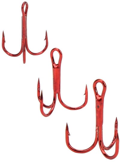 Dailygoods- Vishaken 100 stuks - Triple Prikkeldraad - Koolstofstaal - Sterke Corrosiebestendigheid - Hoge Vissnelheid - Scherpe Haakpunt - Haak