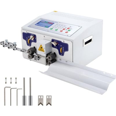 Machine à dénuder les fils automatique 300V, Machine informatisée à dénuder et à éplucher les fils, Outil à dénuder les fils avec redresseur et plateau de collecte pour