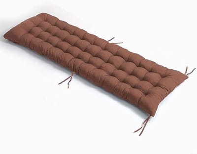 Bankkussen Ligbed - Zitkussen Tuinmeubel - Buiten Ontspannen - 8 Cm Dik - 120-200cm - Bruin