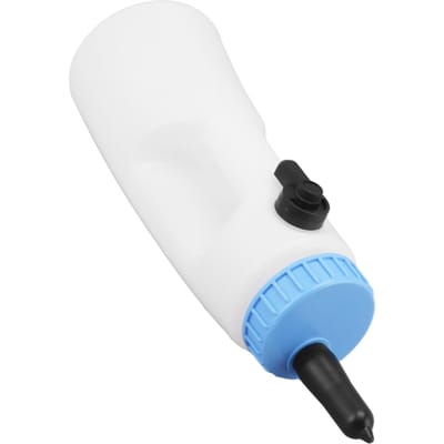 Biberon d'alimentation vertical pour veau 2,5 L avec poignée Étanchéité forte PE Biberon d'allaitement pour veaux Agneaux Autres animaux white