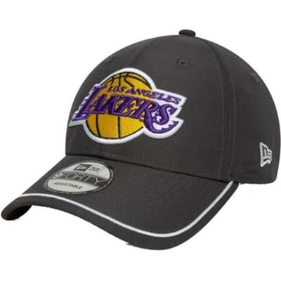 New Era Piping 9forty Los Angeles Lakers Pet Grijs