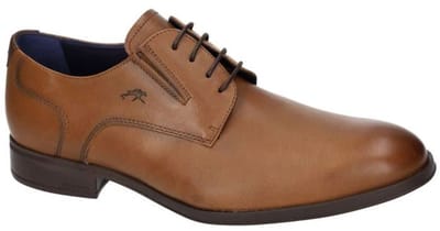 Fluchos -Heren - cognac/caramel - geklede lage schoenen - maat 45