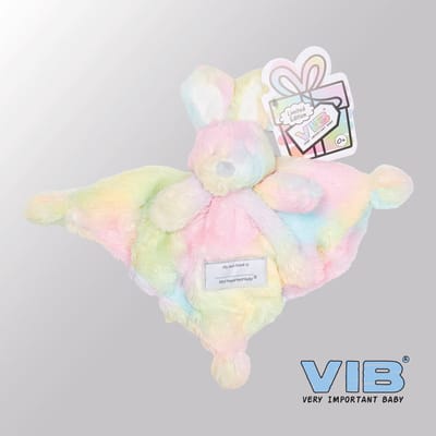 VIB® - Knuffeldoekje Konijn - Disco - Babykleertjes - Baby cadeau - zwangerschap aankondiging - geboorte cadeau