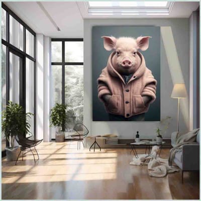 Picturetopicture - Canvas - 50x70 - Portret - Dier - Wanddecoratie - Limited Edition - Uniek - Exclusief