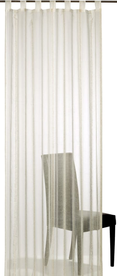 Elbersdrucke Gordijn met lussen Casa 255x140 cm beige semi-transparant