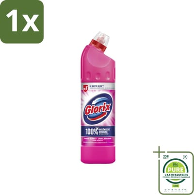 1 x Glorix Bleek Pink Power 750 ml - Bleek - Hygiëne - Reiniging - Toilet - Badkamer