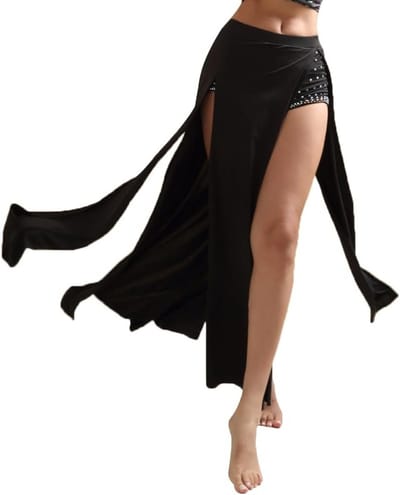 Lange sexy split buikdansrok voor dames, perfect voor oosterse dans, buikdanskostuum en dansoptredens