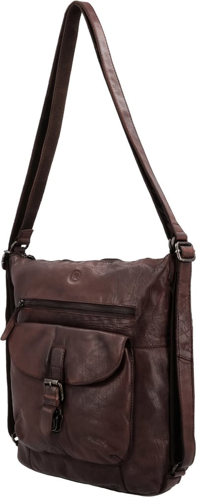 Hide & Stitches Paint Rock Rugzak - 100% Leer - Donkerbruin