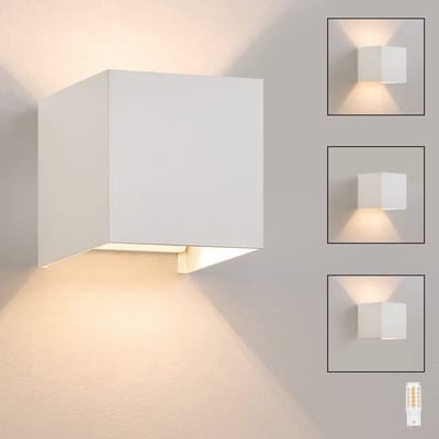 NETTLIFE Wandlamp LED - wit - G9 - up down Licht - Geschikt voor binnen en buiten - IP65 - warm wit 3000K - Wandlampen voor tuin