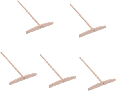 Pannenkoeken Spreader - Crepe Maker - Keuken Gebruik - T-Vorm Ontwerp - 5 Stuks - Houtkleur
