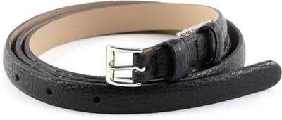 abro Leren Riem Tailleband Leather Adria Women's Belt W80 Black / Nickel Zwart
