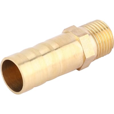 5 pièces Queue crantée 10 mm Connecteur Mâle BSP Laiton Adaptateur Raccord Coupleur (34  ) beige