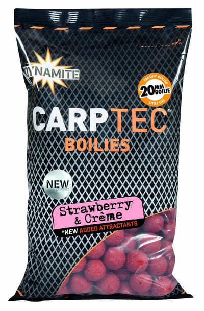 Carp Spirit Carptec Boilies | 900g 20mm Strawberry & Creme