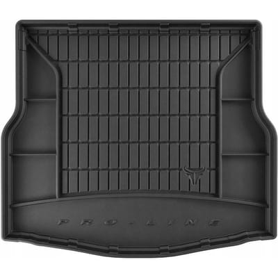 Rubber Kofferbakmat met Organizer Functie – Geschikt voor RENAULT Laguna III Liftback 2007-2015 – Versie zonder zij-nissen – TPE Rubber – Hoge Rand 5 cm