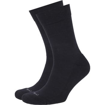 Suitable Merino Sokken Donkerblauw (navy) 2-Pack - Dames en Heren - Maat 39-42 - Set van 2 Paar - Temperatuur regulerend - Thermosokken met badstof voetbed - Halfhoge sokken