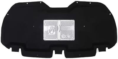 Geluidsdicht Katoen - Motorkap Isolatie - Motor Geluidsdemping - Hittebestendig Vochtwerend - 100 x 100 mm - Zwart