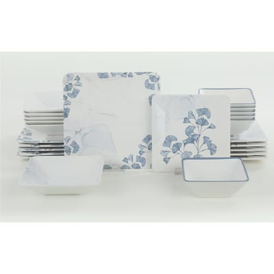 24-delige vierkante serviesset Blossom | Hermia