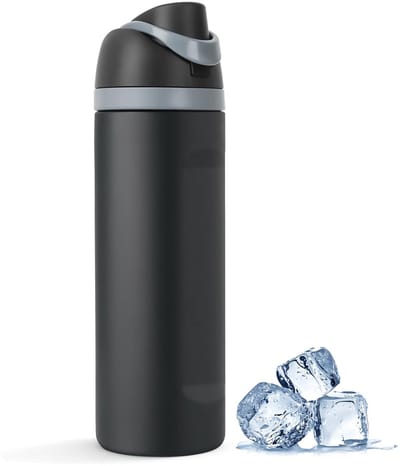 Thermosfles met rietje, 710ml roestvrij stalen drinkfles met 2-in-1 deksel, sportfles BPA-vrij, isoleerfles voor warme en koude dranken Water Bottle waterfles