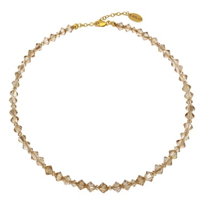 ARLIZI 1909 Ketting goudkleurig Swarovski kristal - verguld - 44 cm