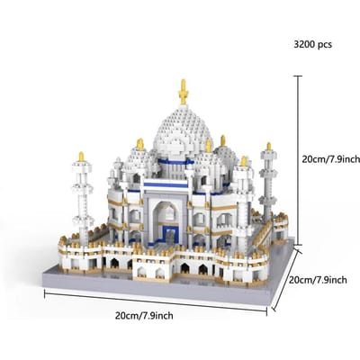 Hoge Kwaliteit Wist Hoge Kwaliteit Gebouwd Indiase Hoge Kwaliteit Taj Hoge Kwaliteit Mahal Bouwpakket Speelsets Kleine schaal Compact formaat Hoge Kwaliteit