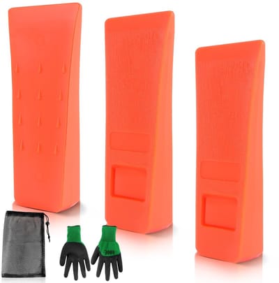 Duurzame en Herbruikbare Houtzaag Wedges van 6 Inch, Set van 3 voor Veilig Bomen Hakken en Snijden