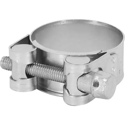 Collier de serrage à vis pour manchon pot d'échappement Ø34 à 37mm moto scooter