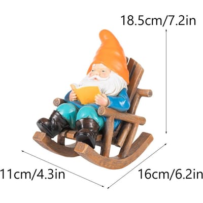 Nieuwste Stijl Fauteuil Lezen Goblin Ornamenten Casual Thuisgebruik Tafelblad Dwerg Dwerg Hars Ambacht Decoratie Duurzaam