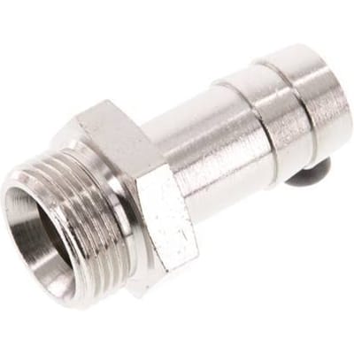 G 3/4'' Buitendraad x 19mm Vernikkeld Messing Slangpilaar 16 Bar
