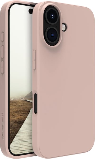 Dbramante1928 - Greenland geschikt voor iPhone 16 Plus Hoesje - pink sand