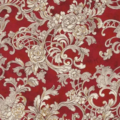 Rood klassiek behang 34077-3