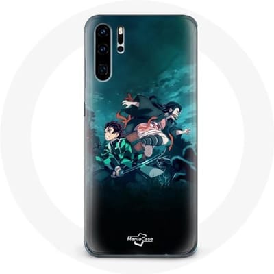 Coque pour Huawei P30 Demon Slayer Manga Tanjiro et Nezuko